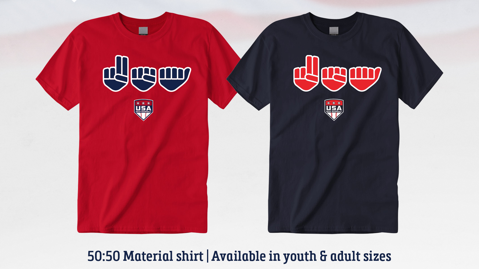 Official USA Deaf Baseball ASL Shirts Now Available